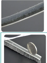 5m Weather Draught Excluder Brush Strip Window Door Seal Tape Self-adhesive by salelink.co.nz