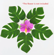 12x Artificial Hawaiian Luau Tropical Beach Party Leaf Jungle Palm Decoration by salelink.co.nz