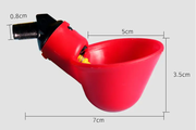 Automatic Cups Water Feeder Drinker Chicken Waterer Poultry Chook Bird by salelink.co.nz