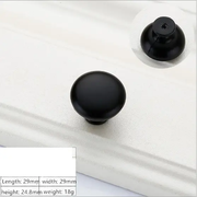 Black Round Knob Handle by salelink.co.nz