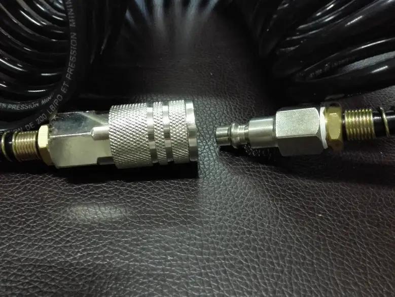 1/4" Air Hose Fitting Coil Pneumatic Compressor Quick Coupler US Type 200PSI by salelink.co.nz