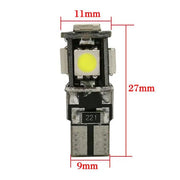 10PCS T10 Wedge 5SMD LED Bulbs W5W 194 168 131 WHITE CANBUS by salelink.co.nz