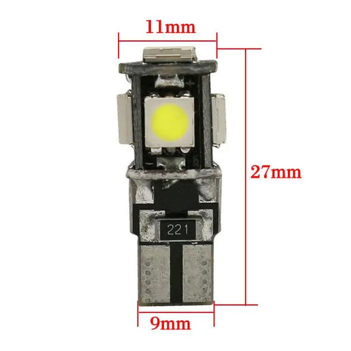 10PCS T10 Wedge 5SMD LED Bulbs W5W 194 168 131 WHITE CANBUS by salelink.co.nz