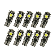10PCS T10 Wedge 5SMD LED Bulbs W5W 194 168 131 WHITE CANBUS by salelink.co.nz
