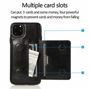 iPhone 11 Pro Max Case Wallet - Black by salelink.co.nz