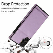 Samsung Note 10 Case Back Flip Wallet PU Leather Cover with Card Slots by salelink.co.nz