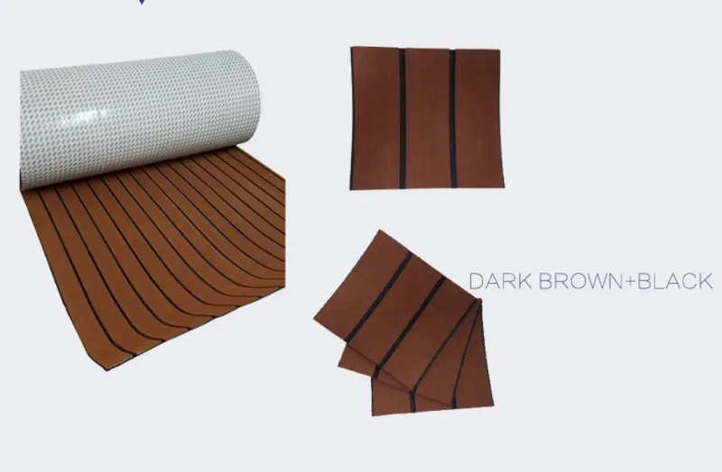 90x240cm EVA Foam Teak Sheet Boat Decking Faux Marine Floor Board by salelink.co.nz