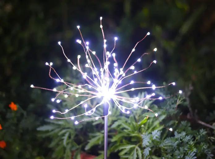 2 Pack Solar LED Firework Garden Light Waterproof LED Outdoor by salelink.co.nz