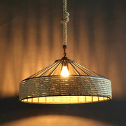 Hemp Rope Pendant Light Hanging Lamp by salelink.co.nz