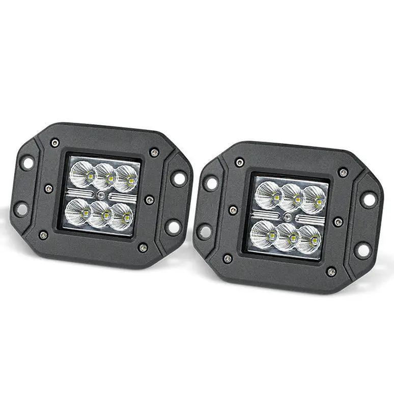 2 x 4inch LED Work Light Bar Flood 12V 24V 5" Lamp