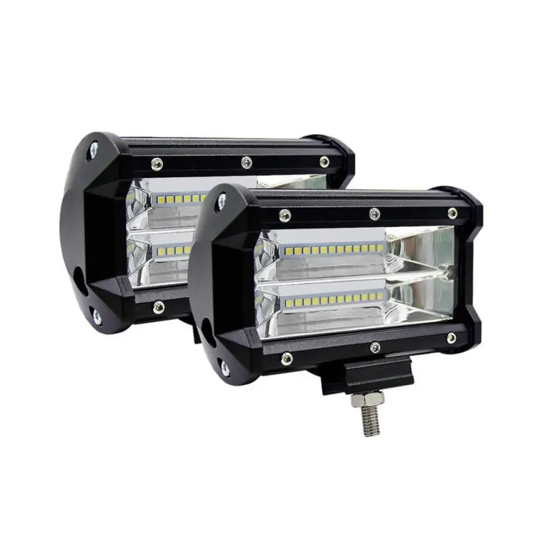 2X 5inch LED Work Driving Light Bar Flood Beam Offroad Boat Truck 12V 24V by salelink.co.nz