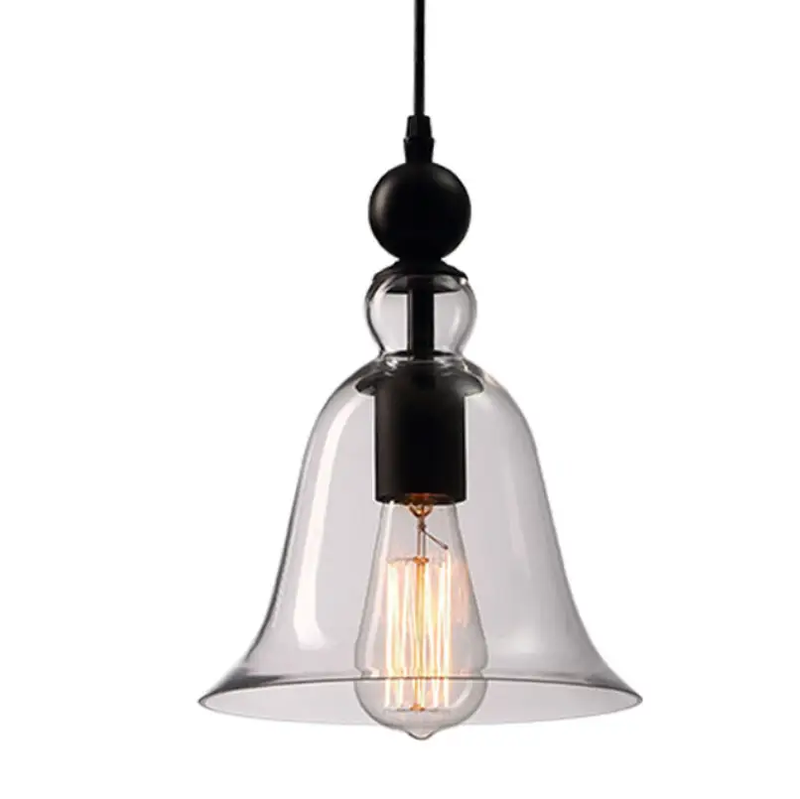 Glass Bell Pendant Hanging Light Lamp Vintage Lamp by salelink.co.nz