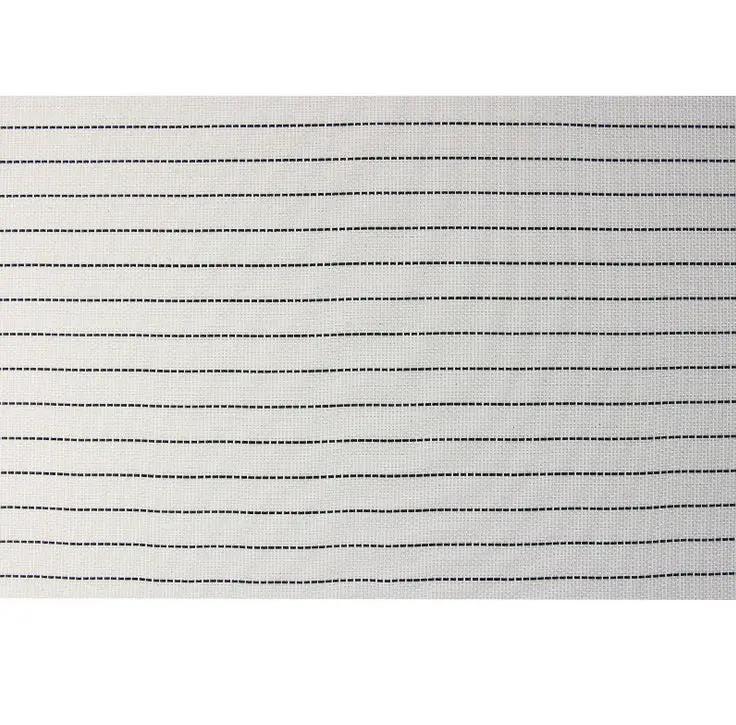 Pack of 4 Stripe Placemats Tableware Pad Dining - White by salelink.co.nz