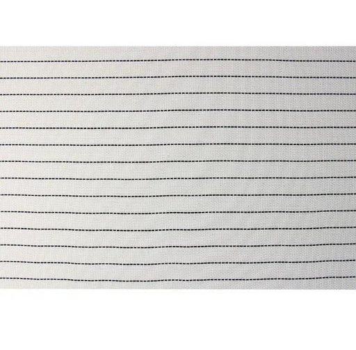 Pack of 4 Stripe Placemats Tableware Pad Dining - White by salelink.co.nz