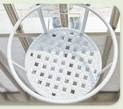 3pcs White Flower Plant Rack Holder Balcony Stand Metal by salelink.co.nz