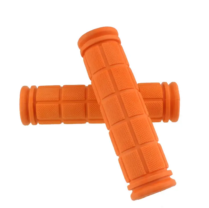 ORANGE 1Pair Non-slip Mountain Bike Cycling Bicycle Soft Durable Rubber Handlebar Grips by salelink.co.nz