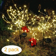 2 Pack Solar LED Firework Garden Lights Outdoor by salelink.co.nz