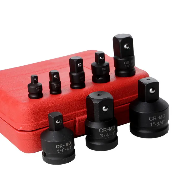 8pc Impact Socket Adaptor Set Ratchet Increaser Reducer Convertor 1/4''-1" Drive by salelink.co.nz