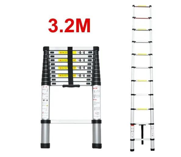 Kiwi Grab Kiwi Grab Ladder Telescopic Aluminium Extension Ladder 3.2m Ladder Telescopic Aluminium Extension Ladder 3.2m