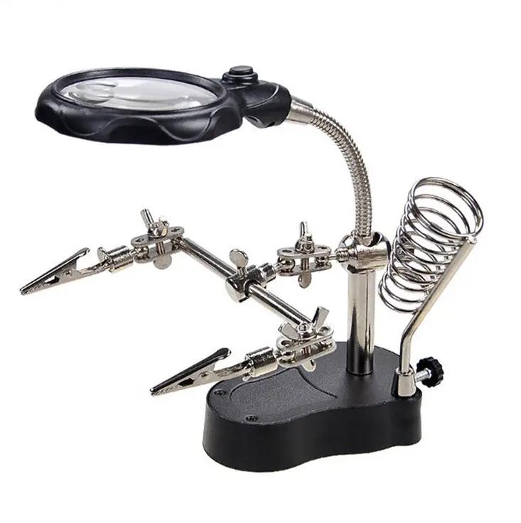 Soldering Iron Magnifier Stand Holder Station by salelink.co.nz