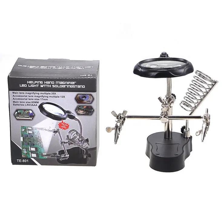 Soldering Iron Magnifier Stand Holder Station by salelink.co.nz