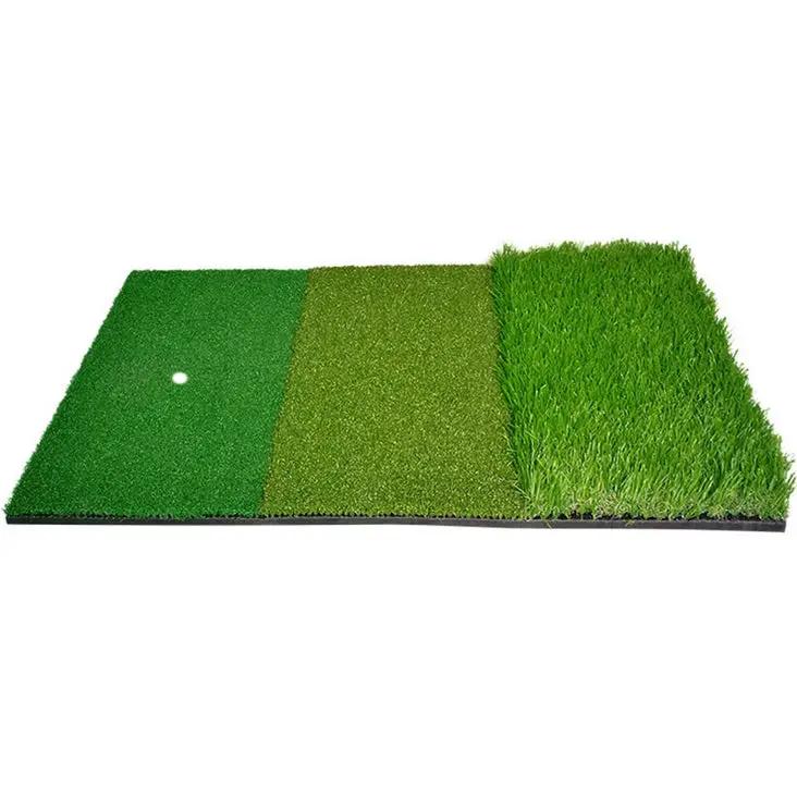Golf Practice Mat 3 In 1 Indoor Outdoor Training Hitting Driving Pad
