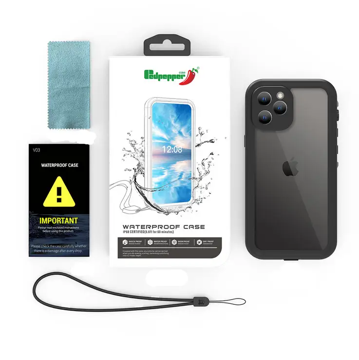 iPhone 12 Pro Max Waterproof Case by salelink.co.nz