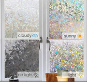 45cmx200cm 3D Rainbow Window Film by salelink.co.nz
