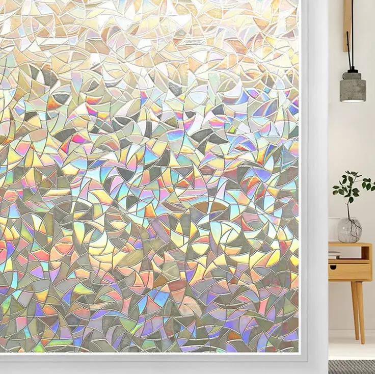 45cmx200cm 3D Rainbow Window Film by salelink.co.nz