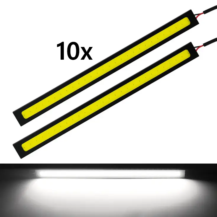 10X 12V White LED Strip Lights Bars Camping Caravan Boat Car COB by salelink.co.nz