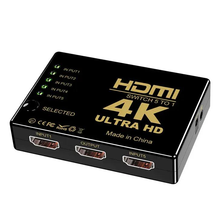 5 Port 4K HDMI Splitter Switch Switcher Adapter by salelink.co.nz