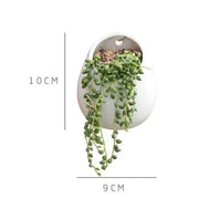 White Plant Pot Ceramic Planter by salelink.co.nz