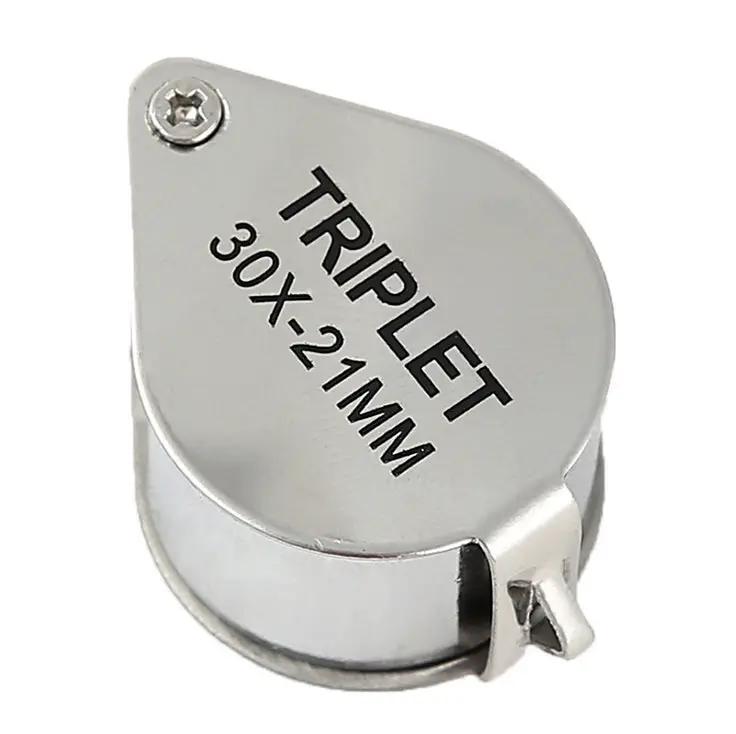 Loupe Magnifier Pocket Jewellers Eye Jewelry Magnifying Glass 30 x 21mm Jewelers by salelink.co.nz