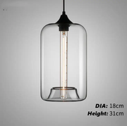Clear Lampshade Glass Pendant Hanging Light by salelink.co.nz