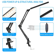 Desk Lamp 10 Brightness LED Desk Light by salelink.co.nz