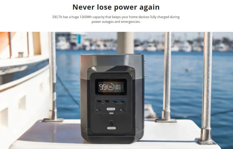 EcoFlow DELTA Portable Power Station by salelink.co.nz