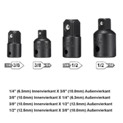 12Pc Drill Socket Adapter Set Impact Nut Driver Hex Extension Bit 1/4" 3/8" 1/2" by salelink.co.nz