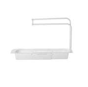 Telescopic Sink Rack Holder Expandable Storage For Soap Sponge Towel Kitchen by salelink.co.nz