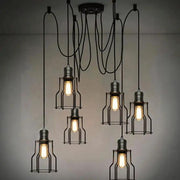 Spider Cage Ceiling Pendant Light 6 Heads by salelink.co.nz