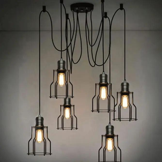 Spider Cage Ceiling Pendant Light 6 Heads by salelink.co.nz