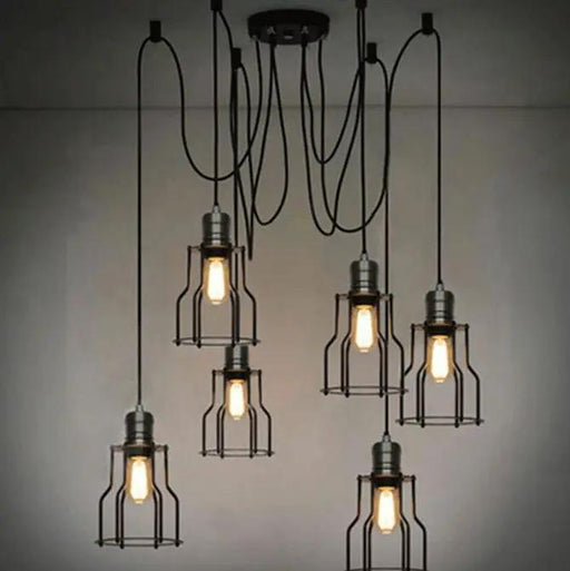 Spider Cage Ceiling Pendant Light 6 Heads by salelink.co.nz
