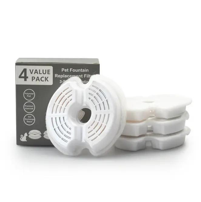 4PCS Filter for Pet Cat Water Fountain Feeder