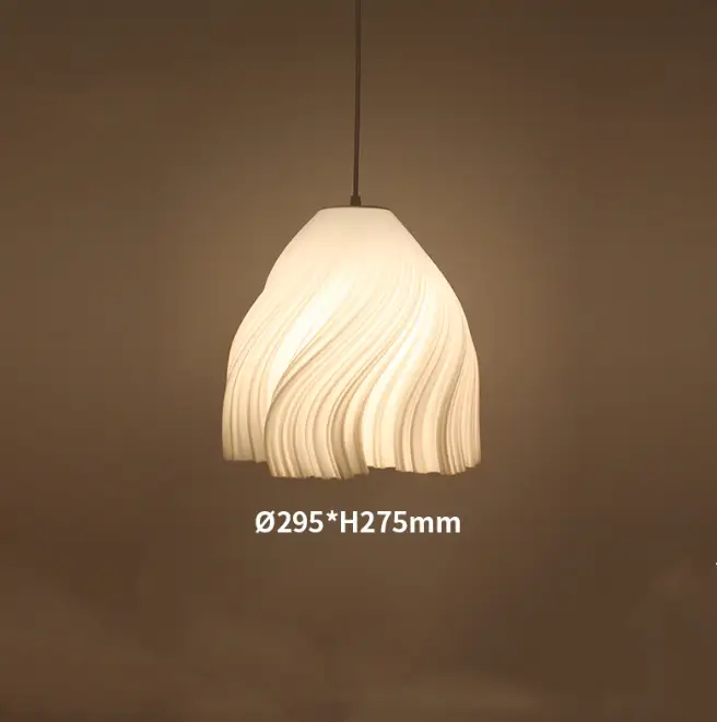 Modern White Lampshade Simple Pendant Light Hanging Lamp by salelink.co.nz