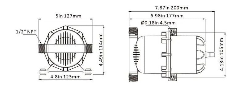 SEAFLO Boat Water Accumulator Tank Marine RV Pressurized Tank Water Pump 0.75L by salelink.co.nz
