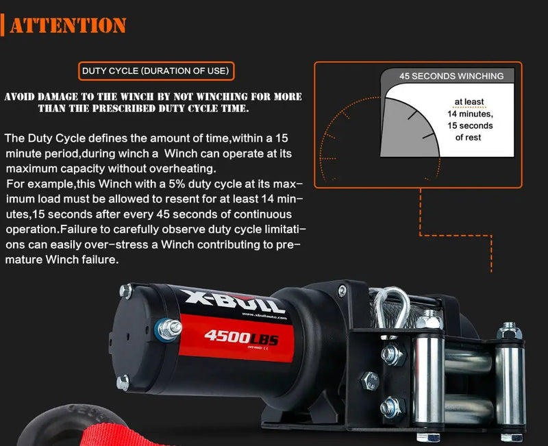 X-BULL Electric Winch 4500LBS by salelink.co.nz
