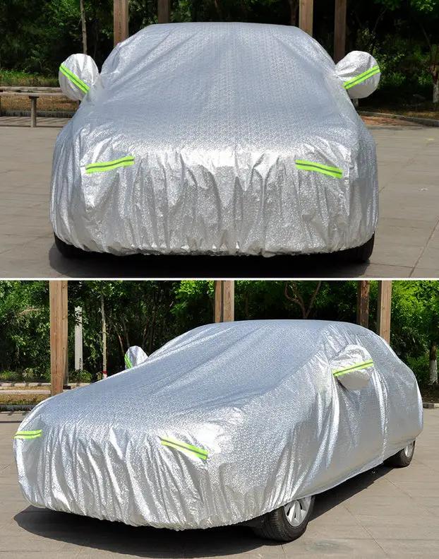 3XL Aluminum Waterproof Outdoor Car Cover Double Thick Rain UV Resistant by salelink.co.nz