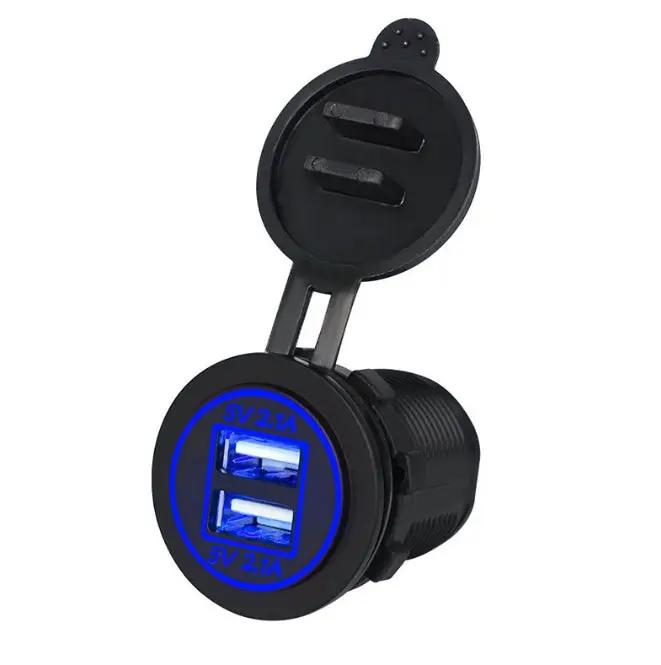 5V 4.2A Dual 2USB Charger Socket Adapter Power Outlet for 12V 24V Car by salelink.co.nz