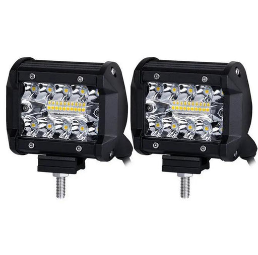 2x 4inch CREE LED Work Light Bar Spot Flood OffRoad Driving Reverse 4x4 Ford by salelink.co.nz