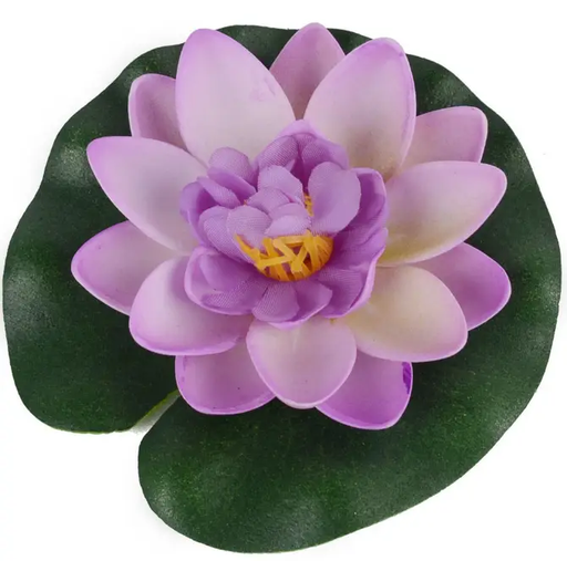 Artificial Lotus Water lily Floating Flower Garden Pool Pond Tank Plant Ornament by salelink.co.nz