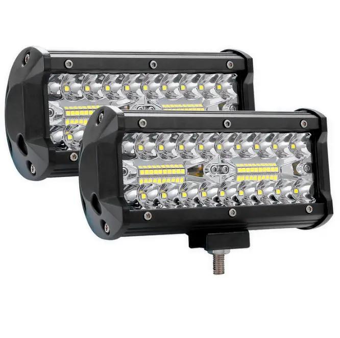 Pair 7inch Led Work Light Bar Spot Flood Offroad Driving 4wd 4x4 Reverse by salelink.co.nz